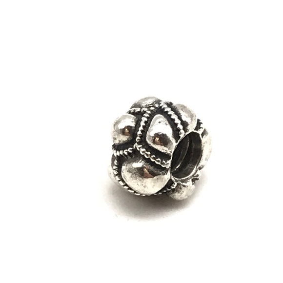 Pandora Retired Sterling Silver Unique Pattern Charm - Picture 4 of 5